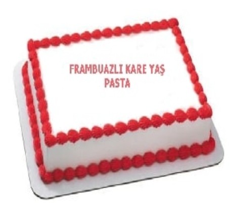 Butik Üretim 35 Kişilik Frambuazlı Pasta