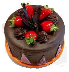Çikolata Tutkunlarına 2-3 Kişilik Yuvarlak Yaş Pasta