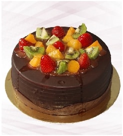 Lezzetli Karışık Meyveli Hasbahçe Yaş Pasta 2-3 Kişilik