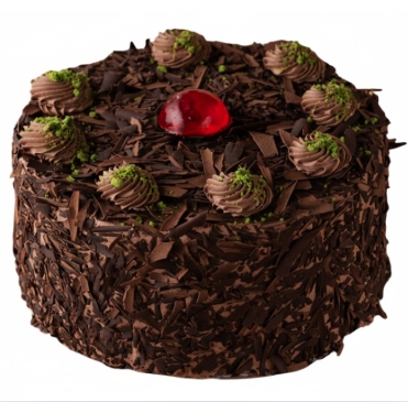 Yuvarlak 4 kişilik sade çikolatalı yaş pasta